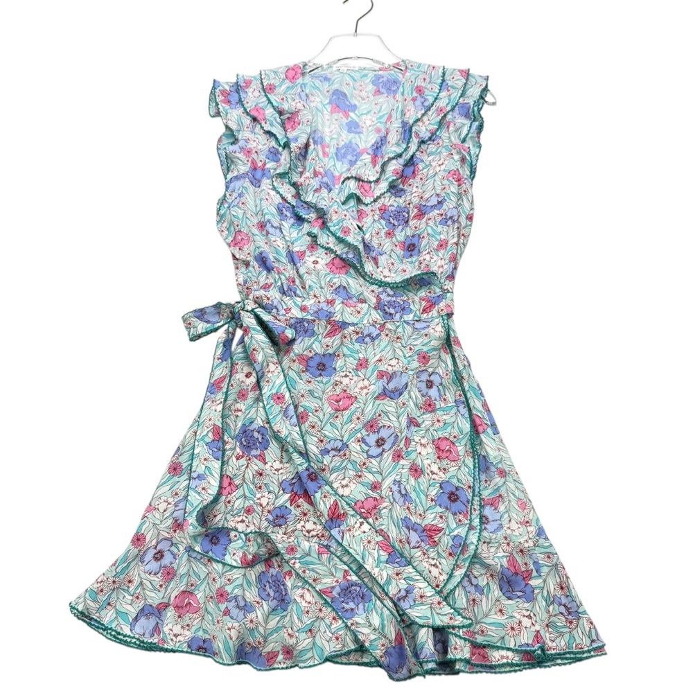 Poupette St. Barth Aude Wrap Mini dress, s